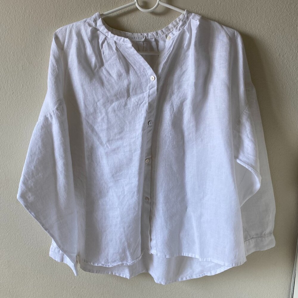 Arles ISLA Linen Shirt White o/s